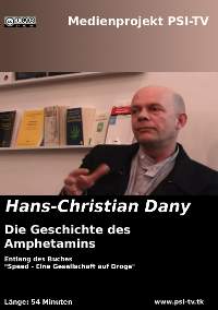 Foto von Hans Christian Dany, referiert über die Geschichte des Amphetamins (Speed)