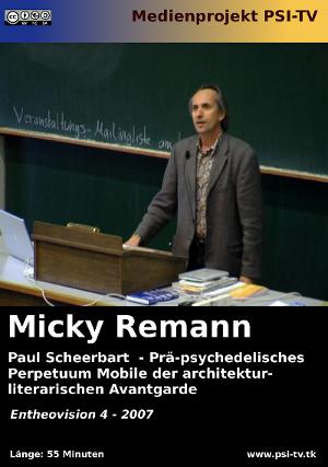 Videocover zum Referat von Micky Remann: Paul Scheerbart - Prä-psychedelisches Perpetuum Mobile der architektur-literarischen Avantgarde