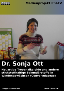 Neuartige Alkaloide und andere Stoffe in Winden - Sonja Ott - Covergrafik