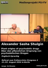 Plant Origins Of Drugs A Chemical Performance Sasha Shulgin